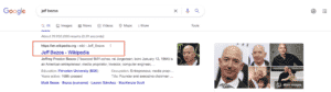 jeff Bezos search according to Wikipedia